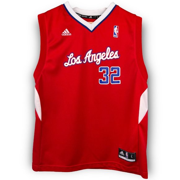 Adidas LA Clippers Los Angeles Griffin 32 Basketball Jersey Red Youth L